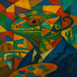 Picasso caméléon cubiste